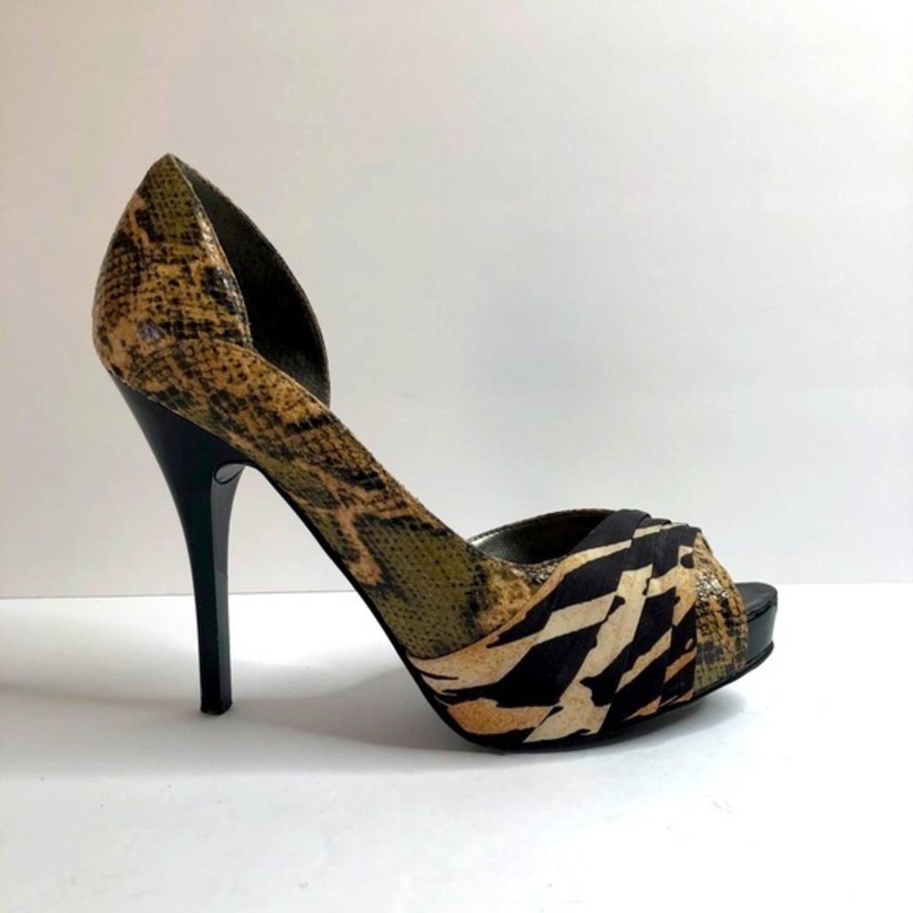 Guess Heels Animal Print Platform Shoes #7.5